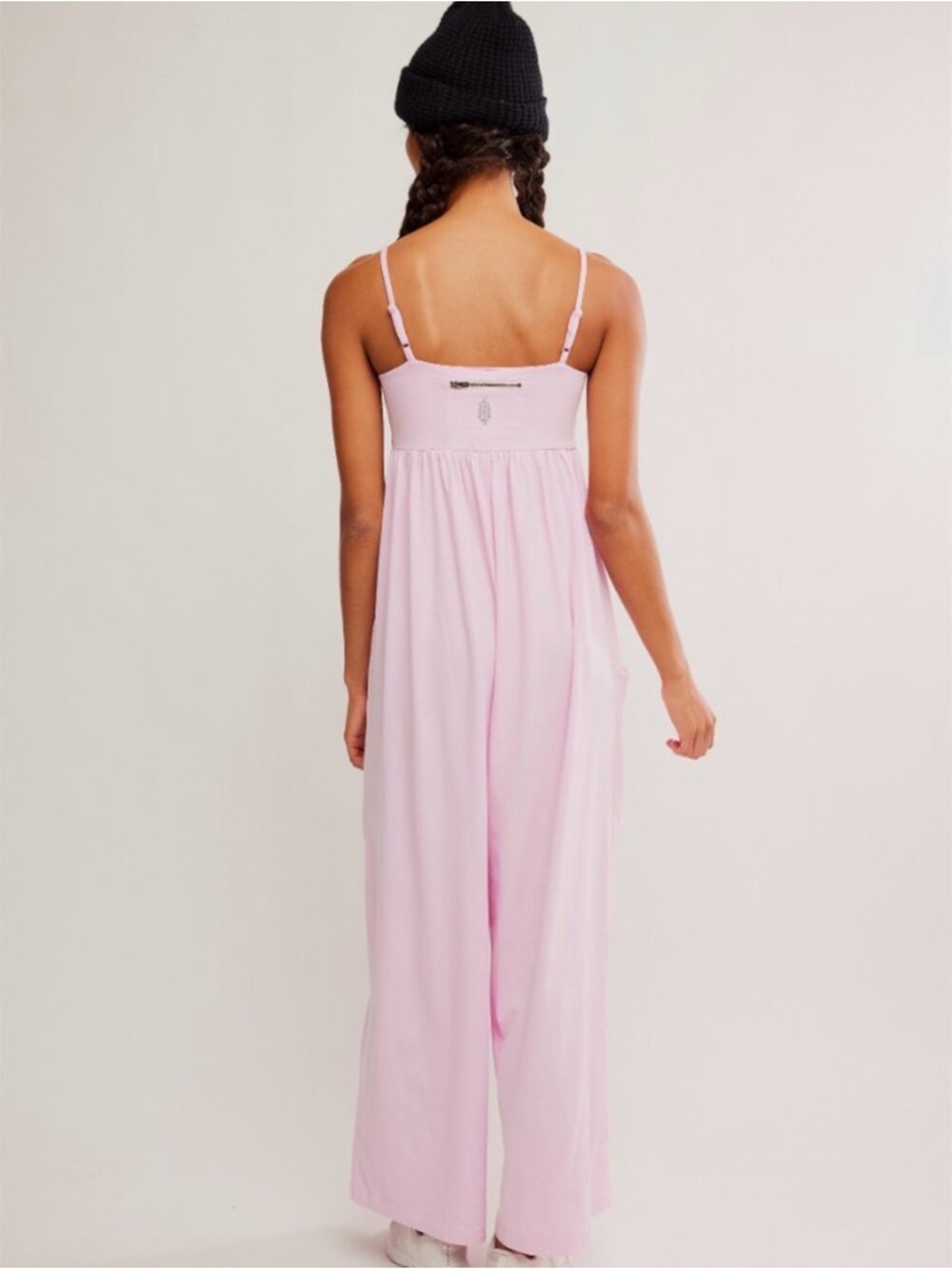 FP Movement Hot Shot Strappy Onesie in Powder Pink: S - Picture 3 of 7